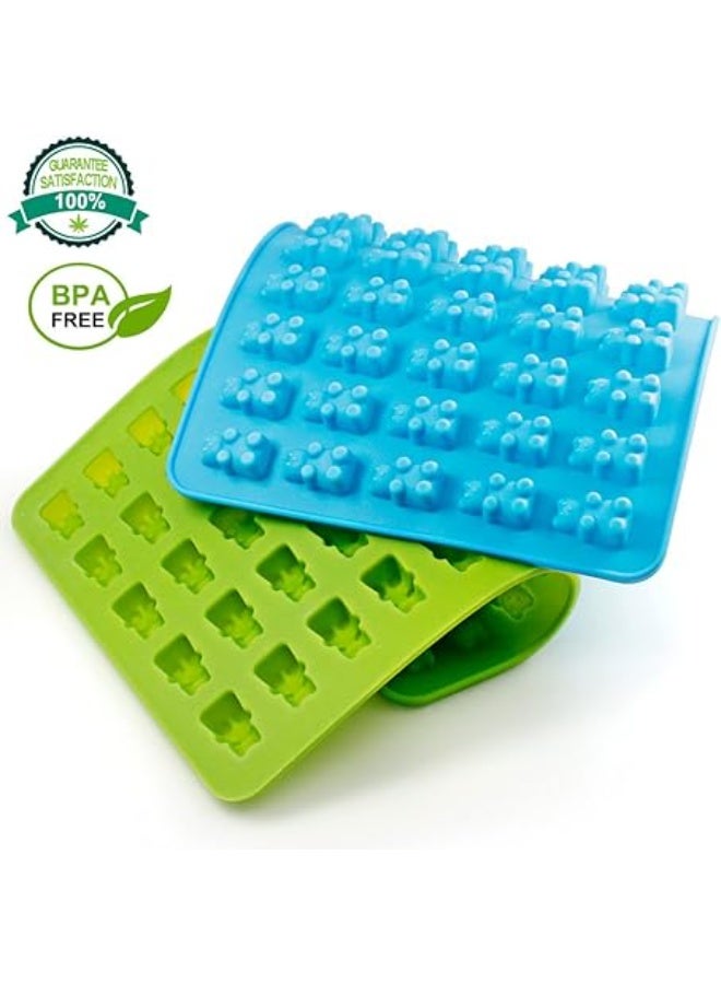 SENHAI Candy Silicone Molds & Ice Cube Trays, 3 Pack Jelly Molds, Chocolate Molds, Soap Molds - Bear - Image 1