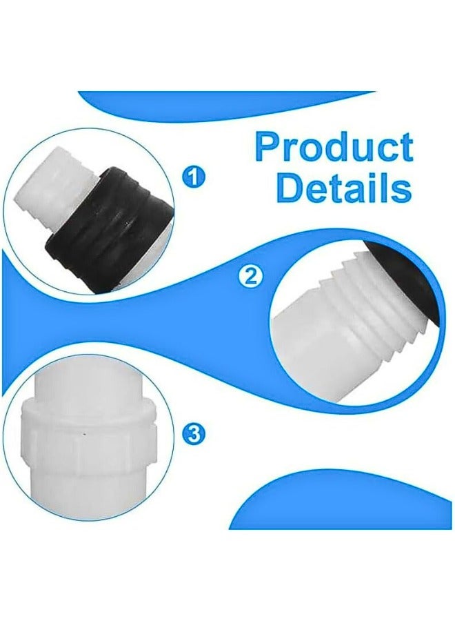 Chase Up Drain Hose Connector Adapter, 1 Pc Washer Double Outlet Connector, Y-Shaped Floor Drain Hose Adapter with 2 Pcs Hose Clamps, 2-in-1 Washing Machines Drainage Pipe 3-Way Joint - Image 3