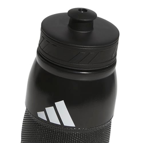 adidas 750 ML (28 oz) Stadium Refillable Plastic Sport Water Bottle, Black/White/Black/Black, One Size - Image 5