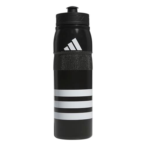 adidas 750 ML (28 oz) Stadium Refillable Plastic Sport Water Bottle, Black/White/Black/Black, One Size - Image 4