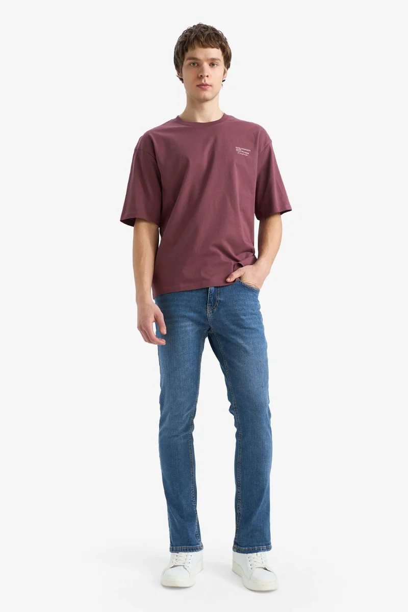 ديفاكتو Boxy 100% Cotton Printed T-Shirt