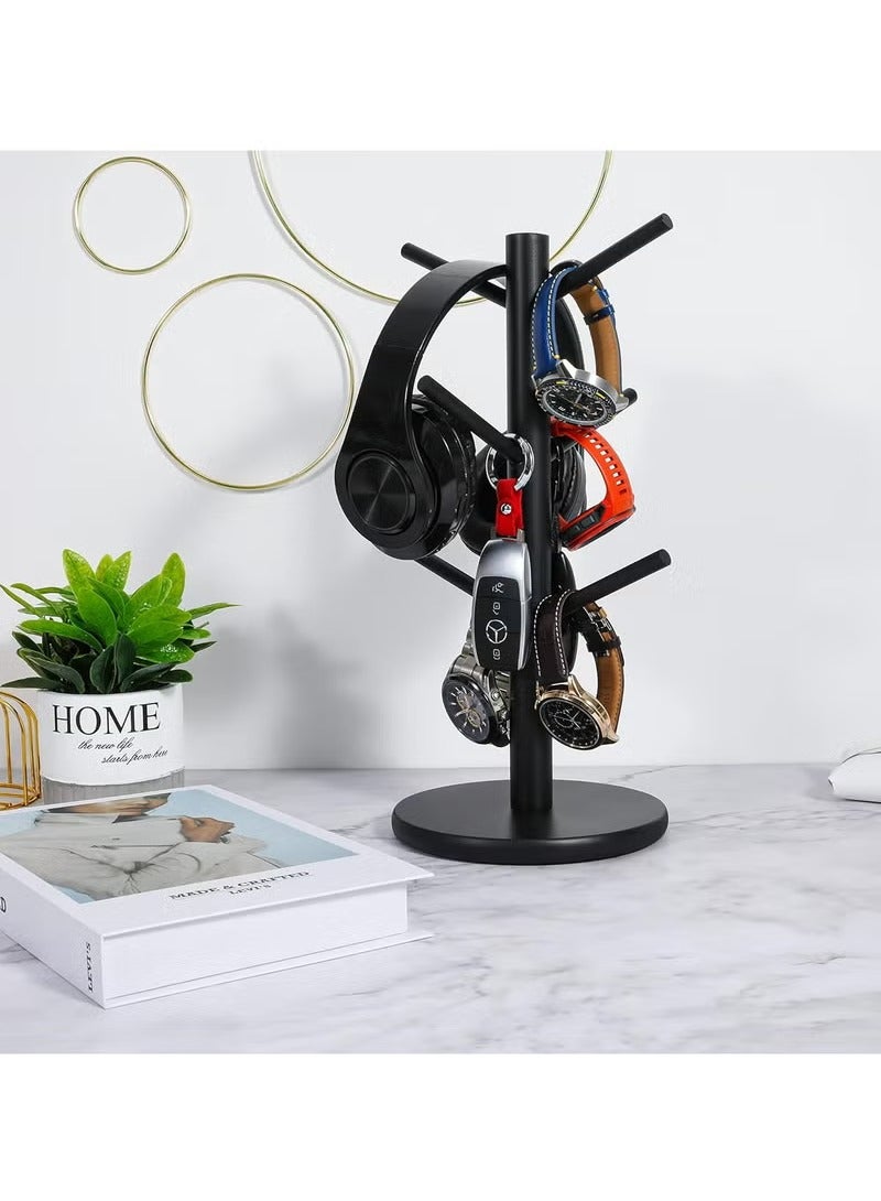 Mug Holder Tree, Coffee Cup Holder with 6 Hooks (Black) - Image 5