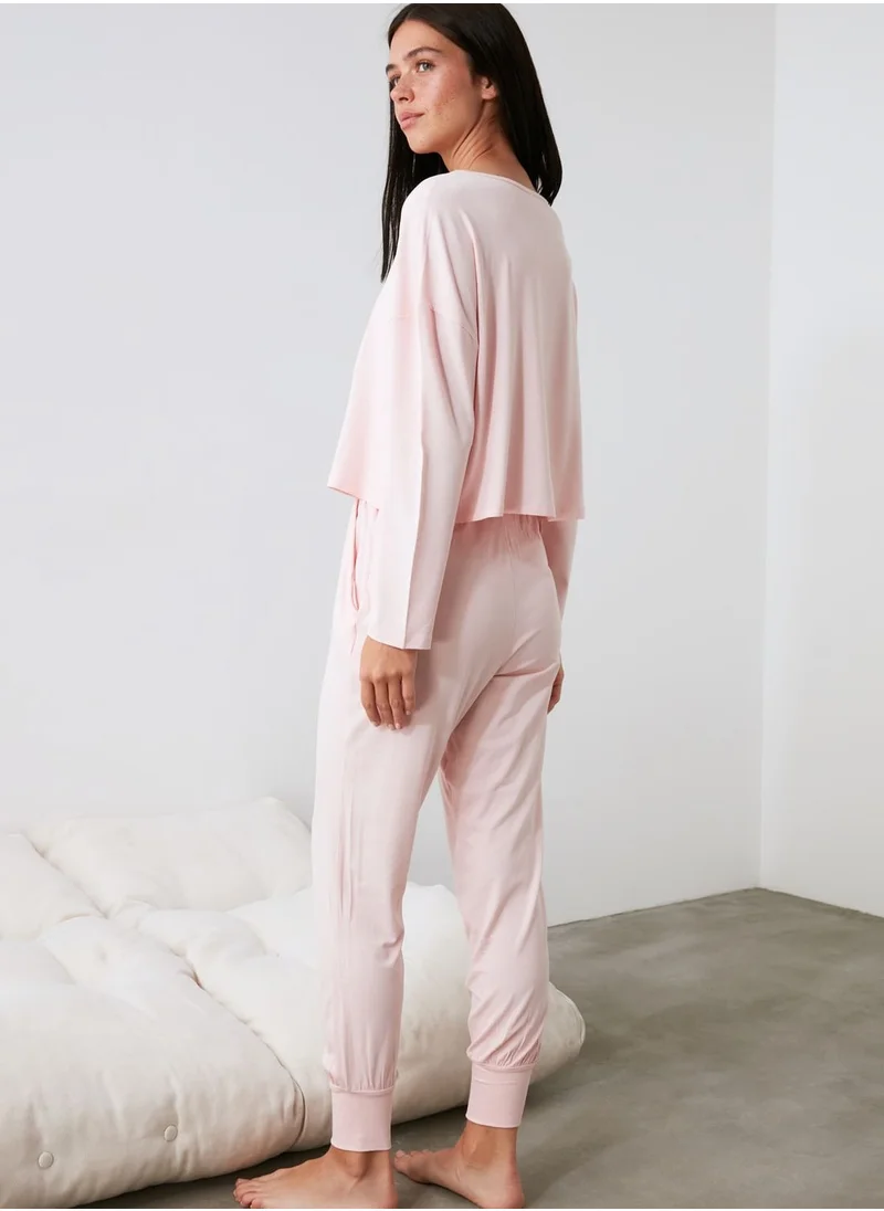 trendyol Graphic T-Shirt & Pyjama Set