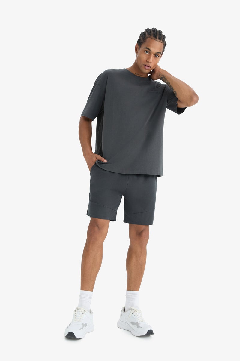 Man DeFactoFit Oversize Fit Printed Sports T Shirt