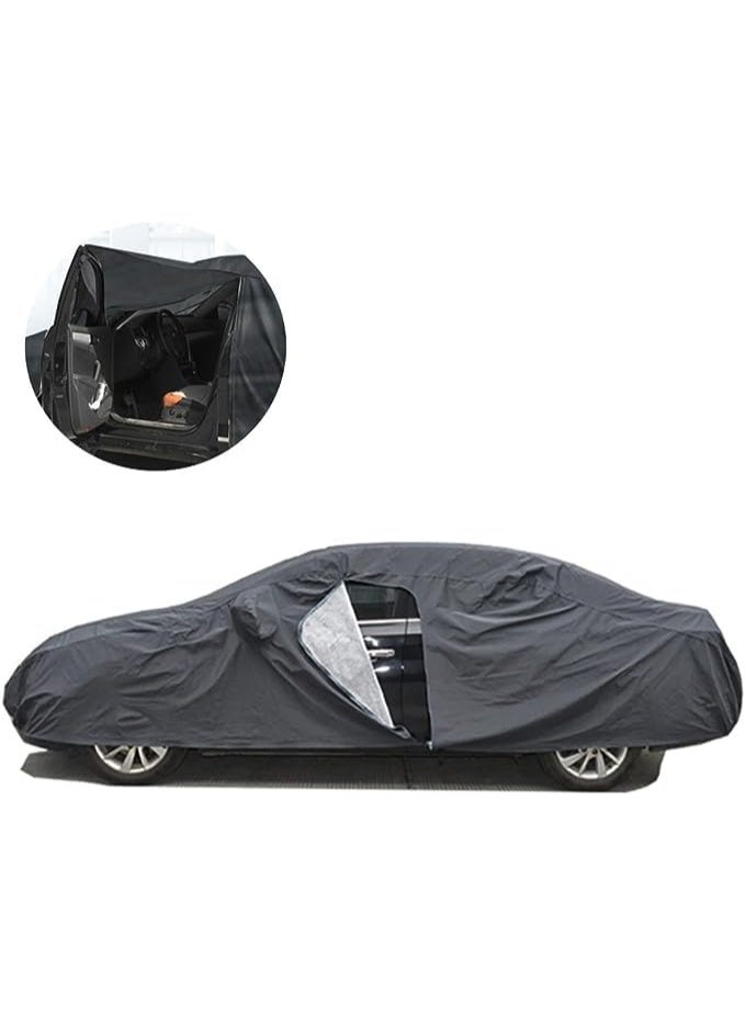 Waterproof Car Cover Aluminum Film PVC Protection Cover for SUV, Sun Rain Dust Resistant Extreme Weather Protection, Durable Outdoor Use - Image 1