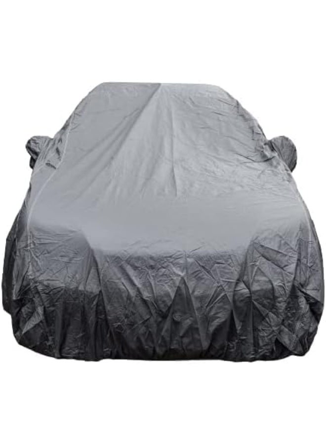 Waterproof Car Cover Aluminum Film PVC Protection Cover for SUV, Sun Rain Dust Resistant Extreme Weather Protection, Durable Outdoor Use - Image 3
