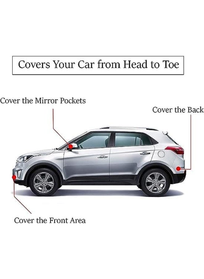 Waterproof Car Cover Aluminum Film PVC Protection Cover for SUV, Sun Rain Dust Resistant Extreme Weather Protection, Durable Outdoor Use - Image 2