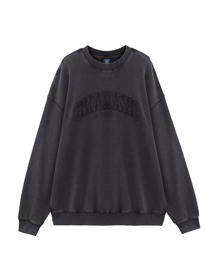 Men’s French Terry Crew Neck Printed Sweatshirt