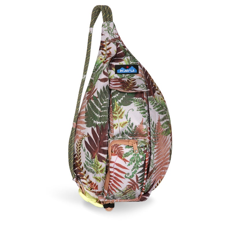 KAVU Mini Rope Sling Pack with Adjustable Rope Shoulder Strap Ferns - Image 2