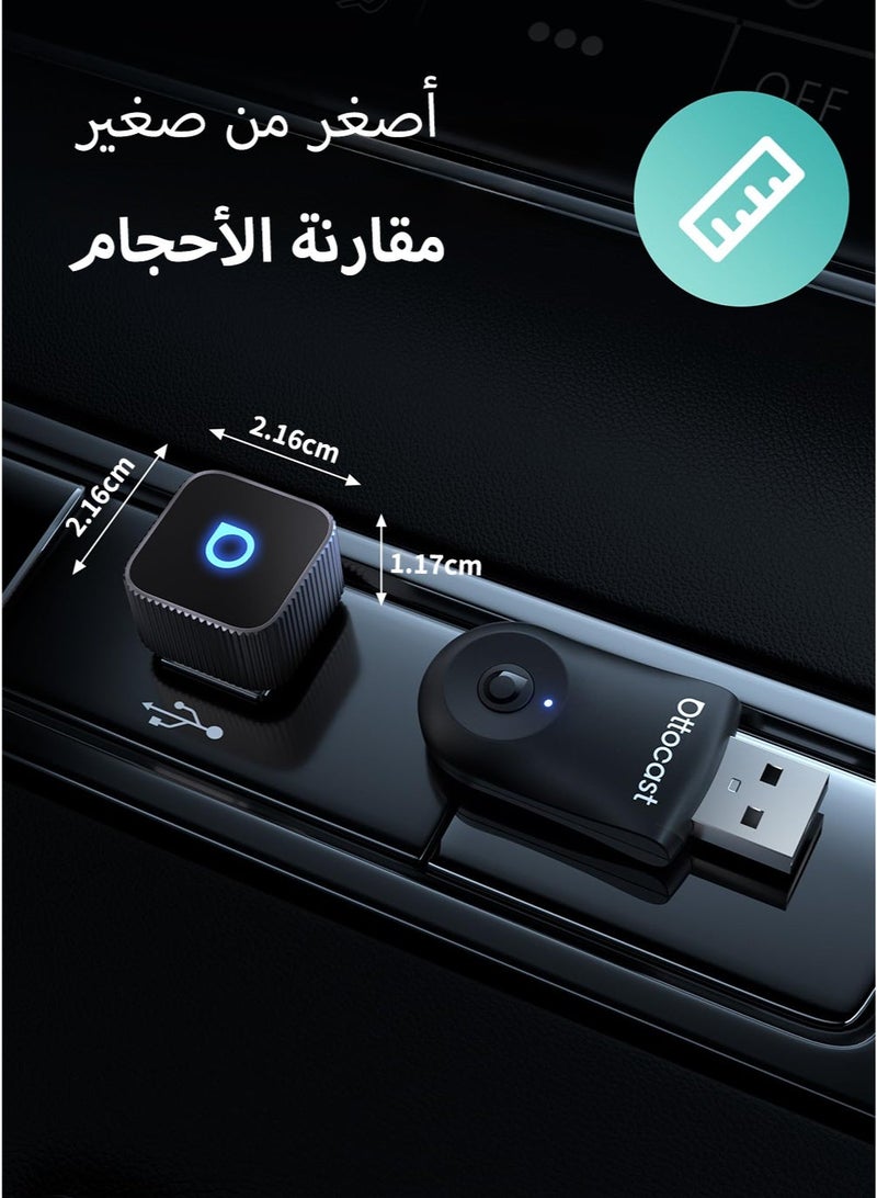 Ottocast Ultra Mini Wireless CarPlay & Android Auto Adapter 2026 Dongle Wireless 2 in 1 AI Smart Car Play Intelligent Systems With CarPlay USB Dongle Plug & Play, Fast Auto-Reconnect Bluetooth 5.3 Wifi Auto Connect - Image 4