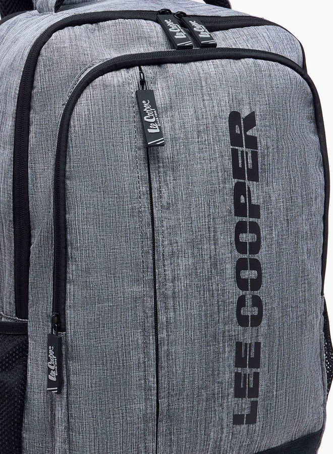 Lee Cooper Boys Logo Print Backpack with Adjustable Shoulder Straps - 16x46x31 cm  - Image 4