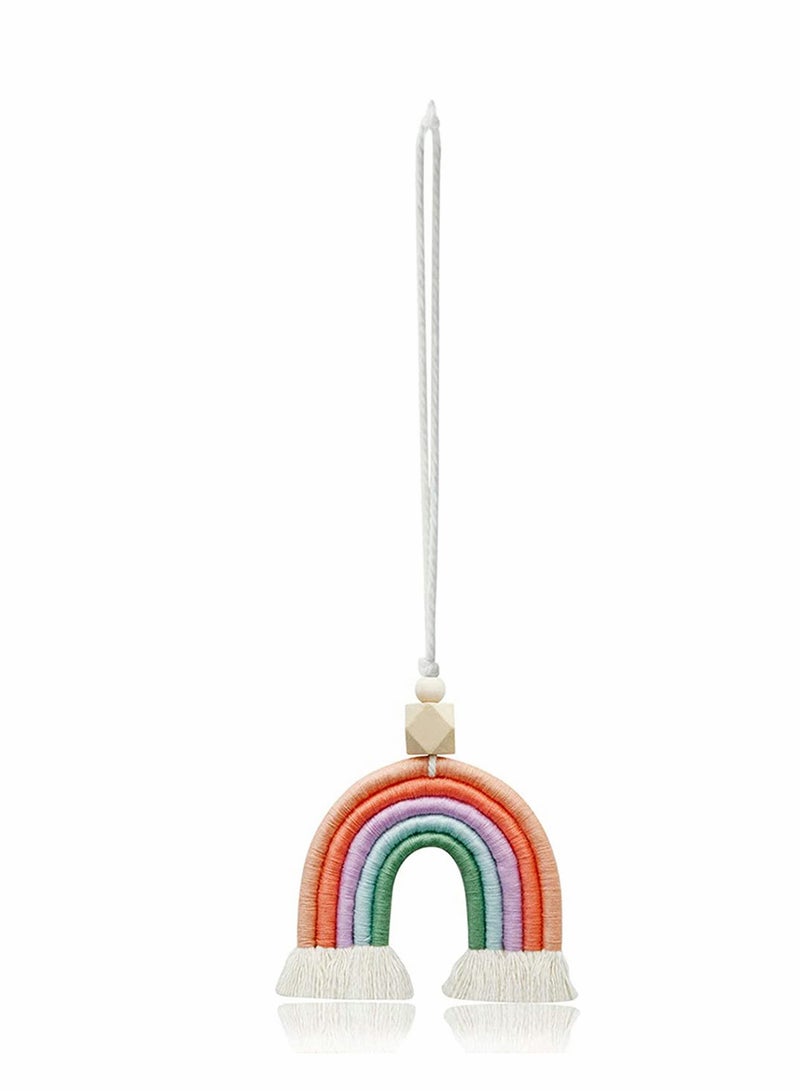 KASTWAVE Car Charm Accessories Boho Wooden Beads Essential Oil Car Diffuser Handmade Colorful Hanging Air Freshener Decor for Home Wall Vehicle Interior Hanging Decor - Image 1