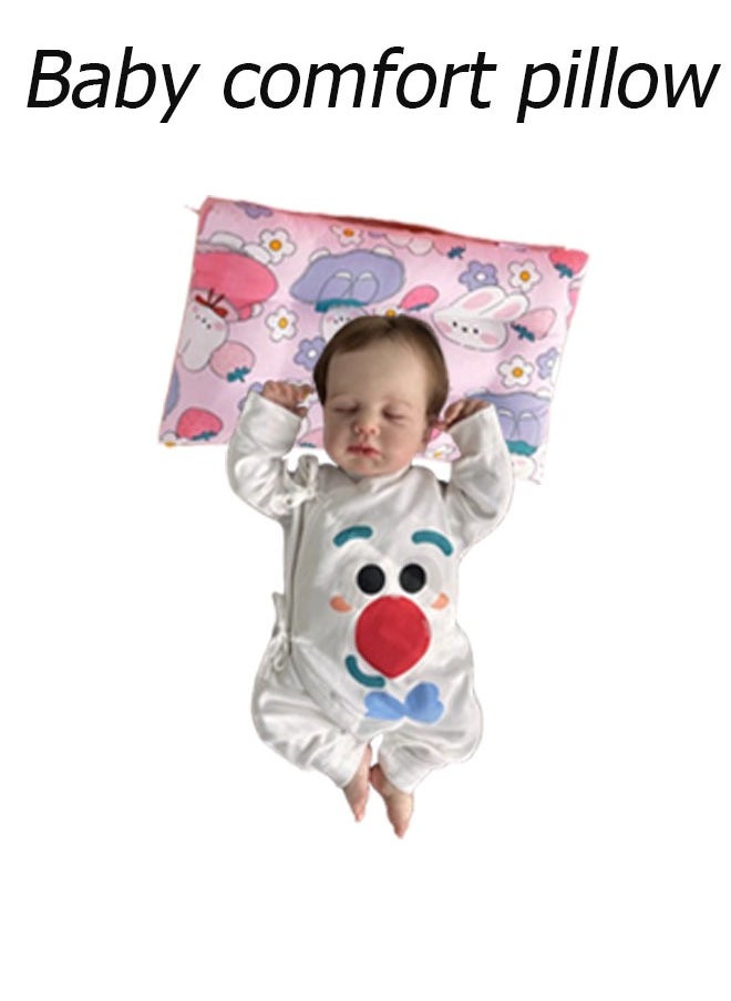 Vinnatsu Children's Pillow Bubble Fluff Cartoon Children's Pillow Core Cotton Kindergarten Nap Pillow Soothing Pillow Toddler Pillow with Pillowcase - 30*50cm Pillows for Sleeping, Soft & Breathable Machine Washable Toddlers 0-6Years Old(Pink)  - Image 3