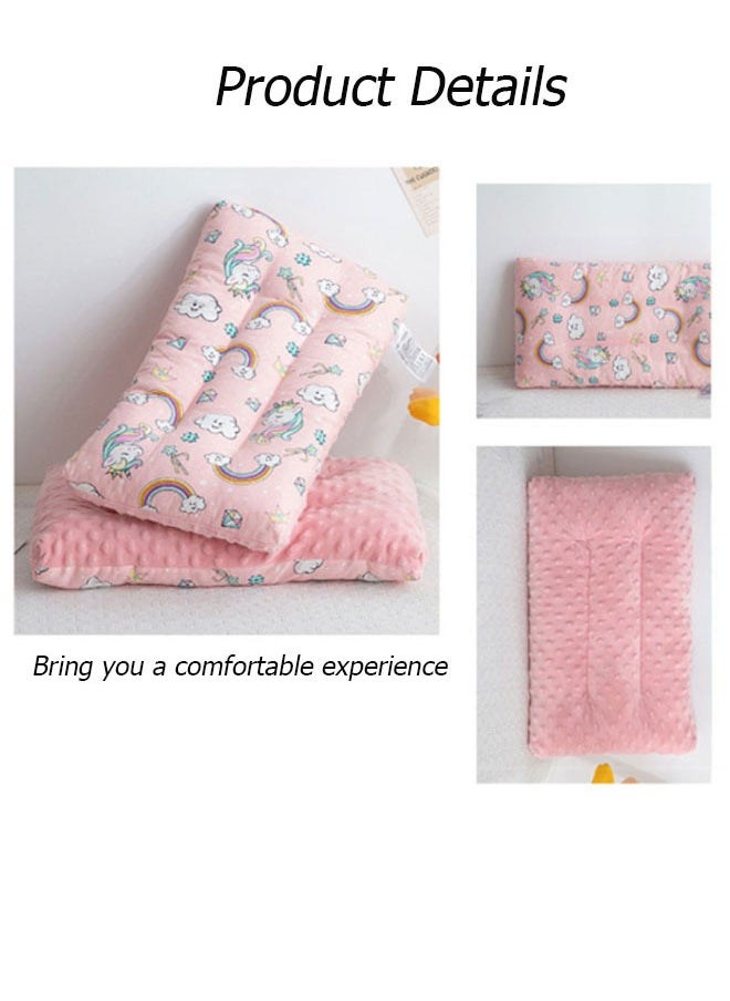 Vinnatsu Children's Pillow Bubble Fluff Cartoon Children's Pillow Core Cotton Kindergarten Nap Pillow Soothing Pillow Toddler Pillow with Pillowcase - 30*50cm Pillows for Sleeping, Soft & Breathable Machine Washable Toddlers 0-6Years Old(Pink)  - Image 5