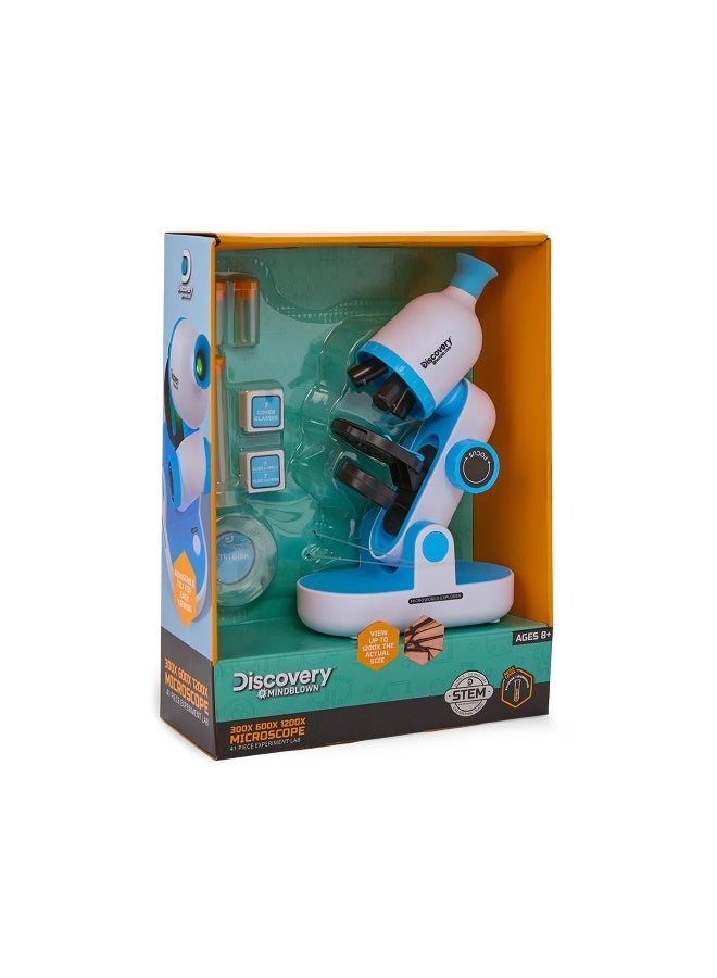 Discovery #Mindblown 1200X 600X 300X Microscope Experiment Lab Set (41 Pieces) - Image 1