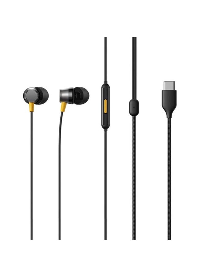 Realme Wired Earphone buds 3 Type C Black - Image 1