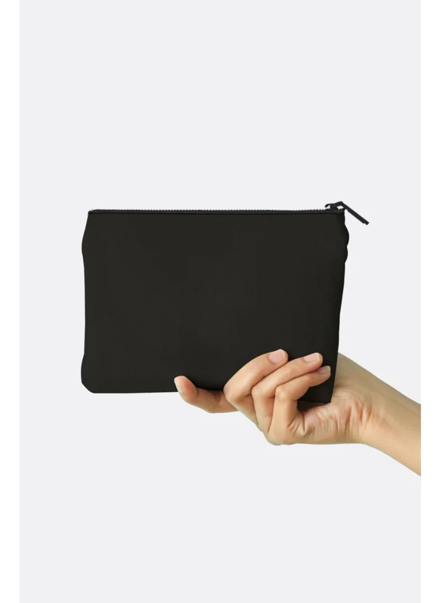 Çınar Bez Çanta Çınar Cloth Bag Black Canvas Fabric Clutch Bag (25X18CM)