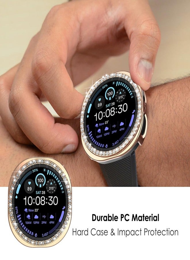 Simpeak 5-Pack Bling Case Compatible with Samsung Galaxy Watch 8 44mm Smartwatch, Crystals Diamond Frame Protector Back Cover Replacement for Galaxy Watch 8 44mm Only, (No Screen) - Image 4