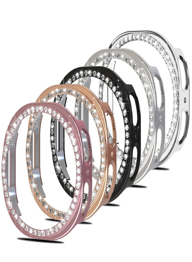 Simpeak 5-Pack Bling Case Compatible with Samsung Galaxy Watch 8 44mm Smartwatch, Crystals Diamond Frame Protector Back Cover Replacement for Galaxy Watch 8 44mm Only, (No Screen) - Image 1