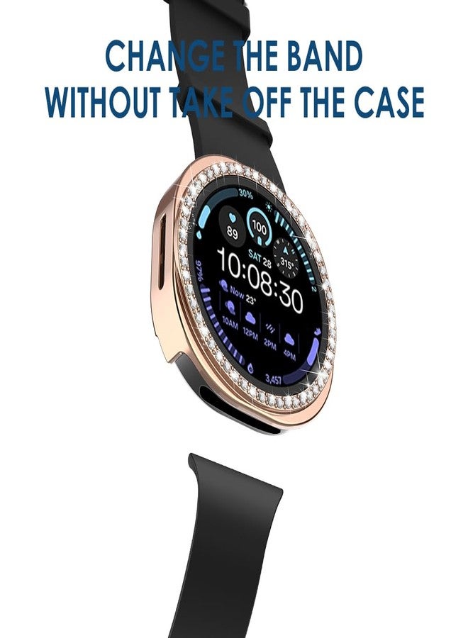 Simpeak 5-Pack Bling Case Compatible with Samsung Galaxy Watch 8 44mm Smartwatch, Crystals Diamond Frame Protector Back Cover Replacement for Galaxy Watch 8 44mm Only, (No Screen) - Image 2