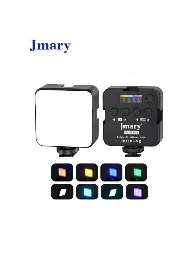 Jmary FM-69RGB Portable Mini RGB Video Fill Light Camera Light - Image 1