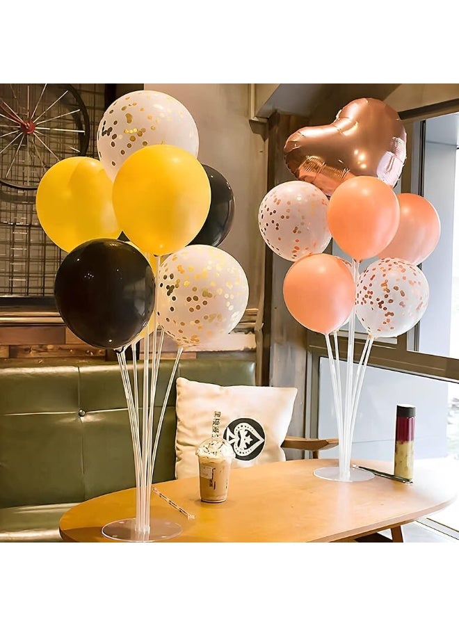 JOYYPOP 6 Sets Balloon Stand Kit, Balloon Sticks with Base Birthday Graduation Party Decorations Wedding - Image 4