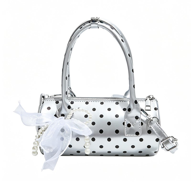 2026 New Korean Summer Handbag Baguette Bag Women High Quality Polka Dot Pillow Bag Shoulder Crossbody Bag - Image 5