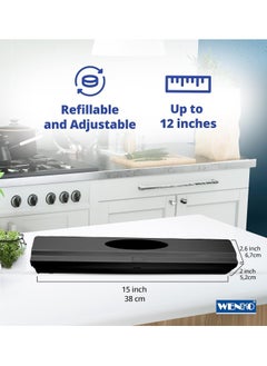 Wenko WENKO Cling film dispenser, aluminum foil dispenser, Perfect Cutter", anthracite  - Image 4