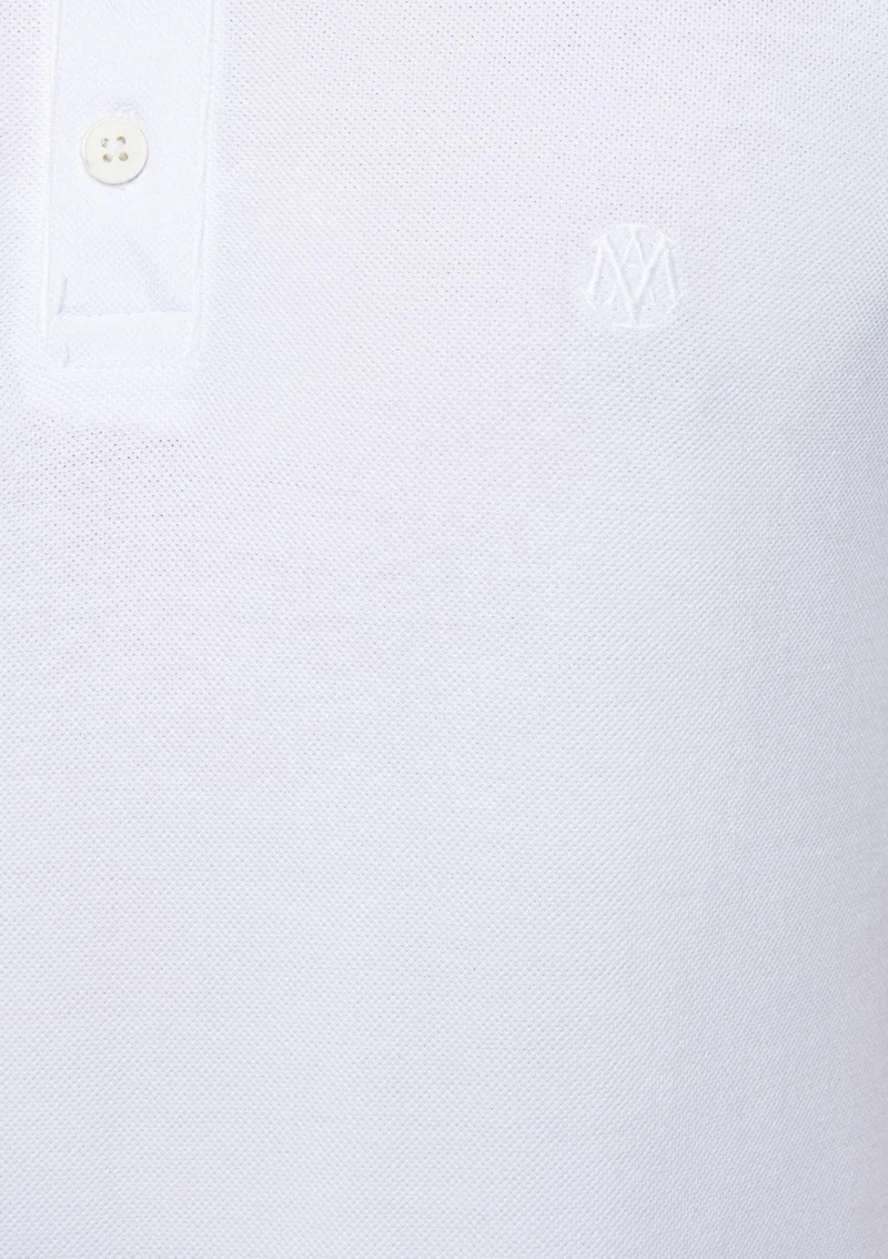MAVI Blue Men's White Polo T-Shirt 064946-27879
