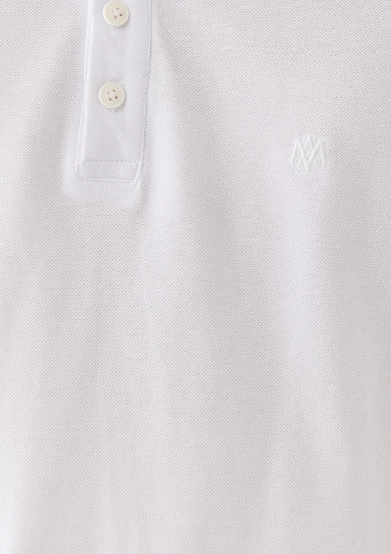 MAVI Blue Men's White Polo T-Shirt 064946-27879