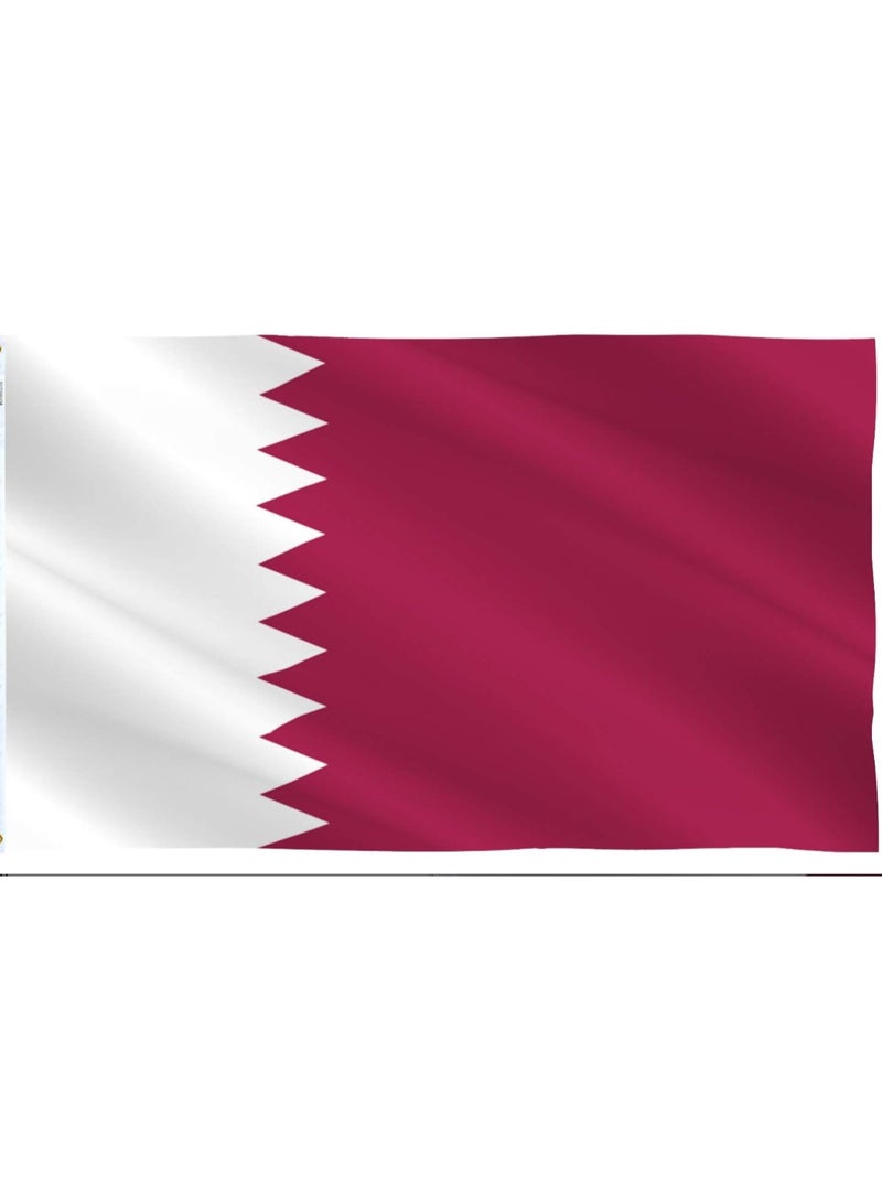 SODANEED Qatar Flag 3X5Ft, 100D Flag QAT Country Flag, Indoor/Outdoor Flag Decor,  QATAR  Flags for School Office (90X150CM) - Image 1