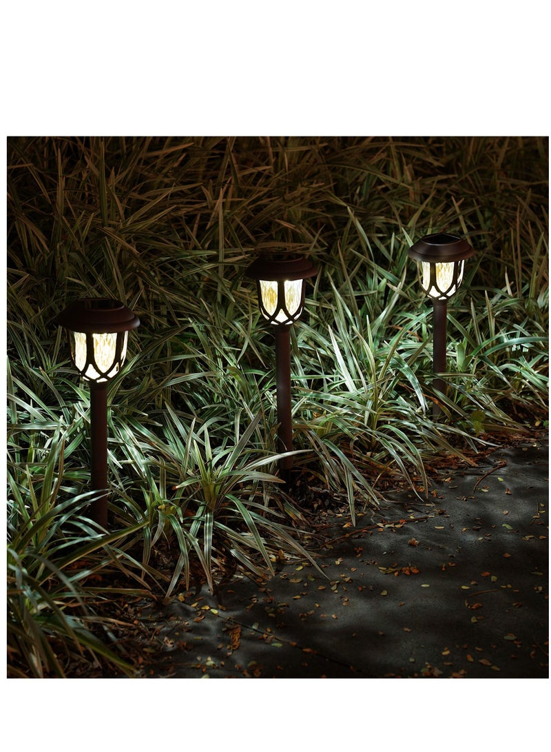 Y&D 10 Pack Solar Lights Outdoor Decorative Pathway Powered Garden Yard for Walkway Sidewalk Driveway - Image 3