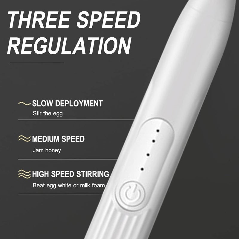 klarako Milk Frother, Electric Foam Maker Whisk Mixer Milk Bubbler, Portable Coffee Frother Mini Blender for Coffee Latte Cappuccino Frappe Matcha Hot Chocolate (Black) - Image 3