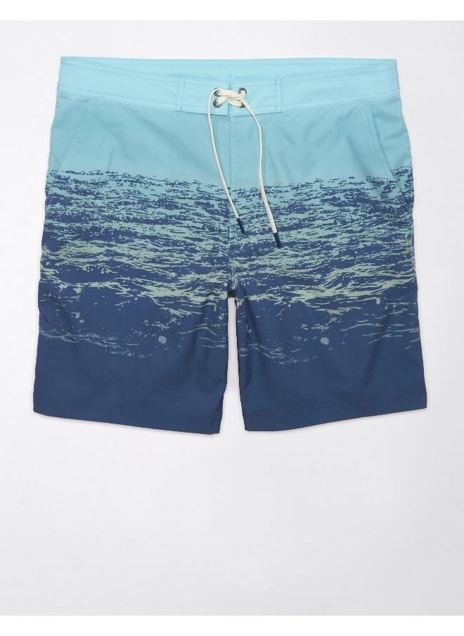 American Eagle Printed Ombre Flex 8" Classic Board Drawstring Shorts  - Image 3
