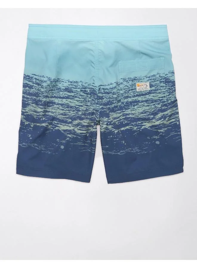 American Eagle Printed Ombre Flex 8" Classic Board Drawstring Shorts