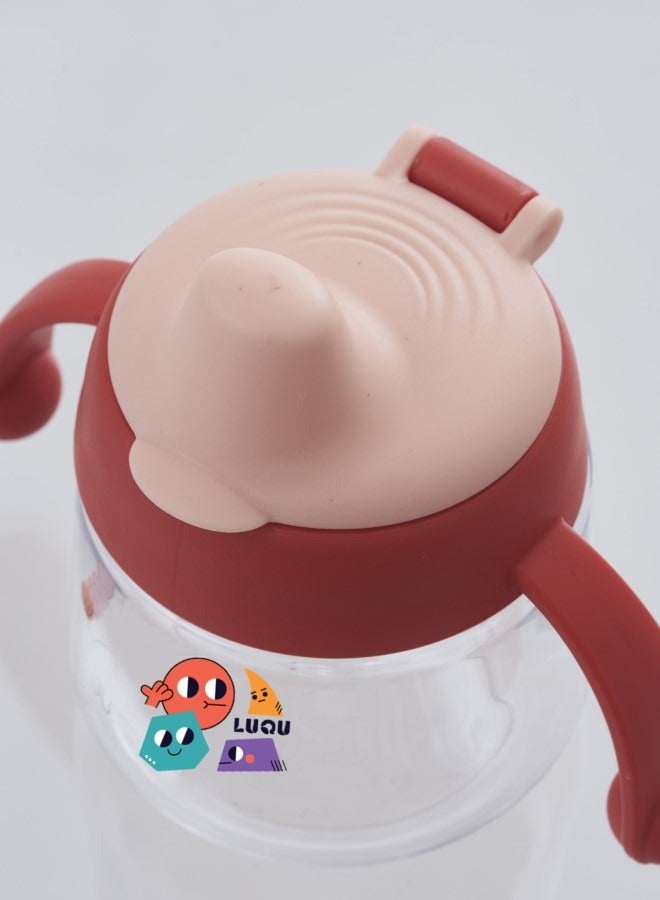 لوكو كوب ماء منقار البط - كوب تريتان 180 مل، وردي-2 قطعة - Image 3