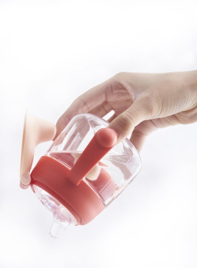 لوكو كوب ماء منقار البط - كوب تريتان 180 مل، وردي-2 قطعة - Image 2