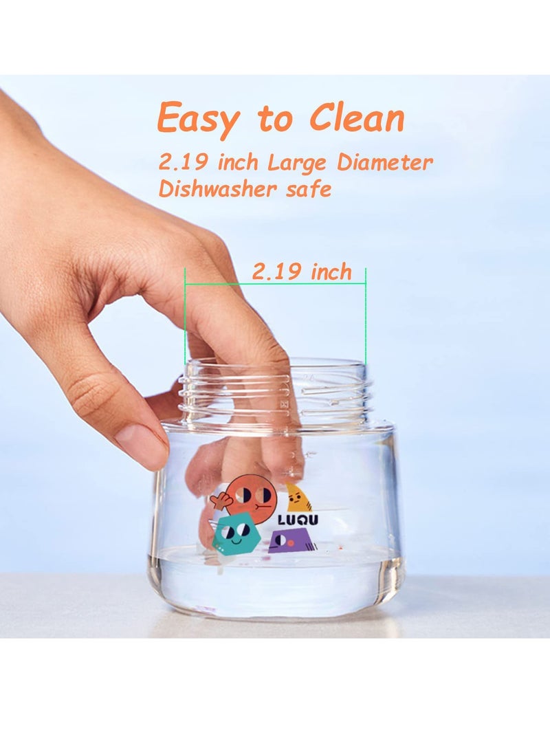 لوكو كوب ماء منقار البط - كوب تريتان 180 مل، وردي-2 قطعة - Image 4