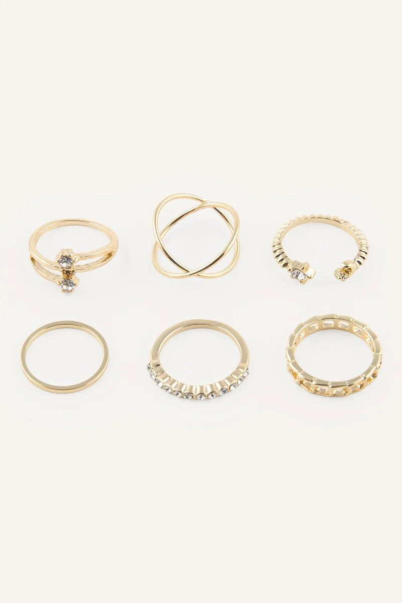 Woman 6 Piece Rings