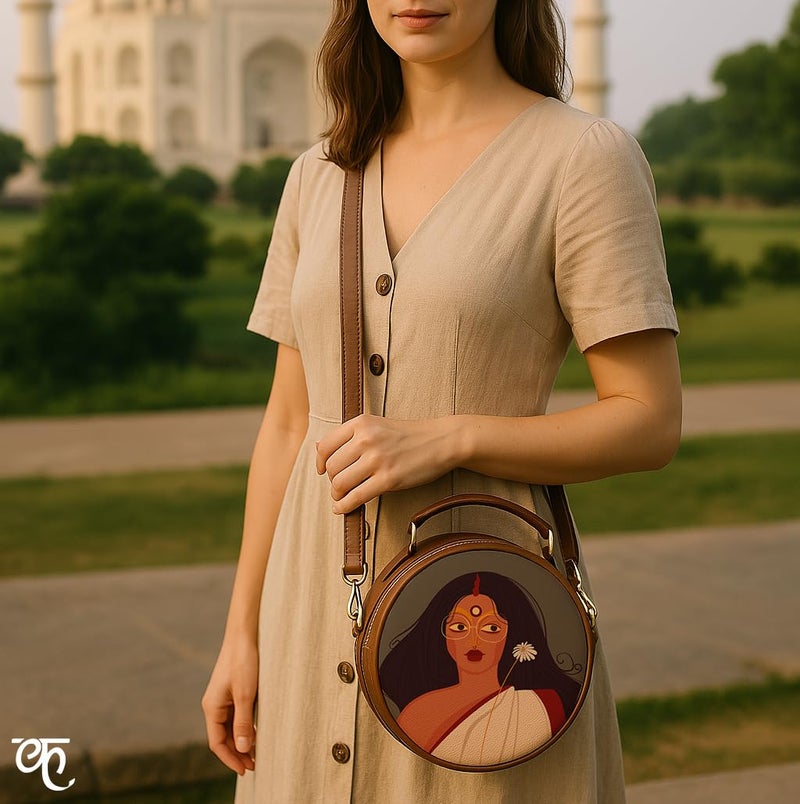 Kalankit Box Sling Bag for Women Girls | Side Sling Purse with Handle and Detachable Strap | Quirky Travel Crossbody Sling | Birthday Gifts Ideas for Teenager Girl - Image 5