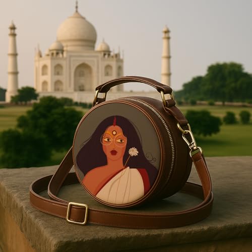 Kalankit Box Sling Bag for Women Girls | Side Sling Purse with Handle and Detachable Strap | Quirky Travel Crossbody Sling | Birthday Gifts Ideas for Teenager Girl - Image 3