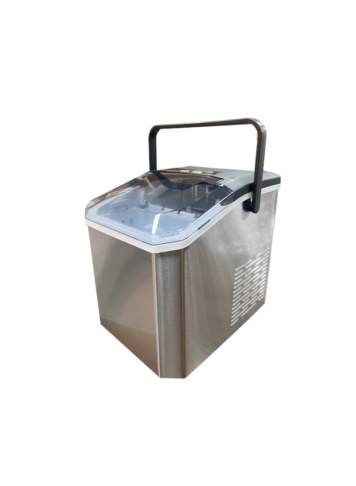 Ding Zap Automatic ice maker, produces 12 kg of ice per 24 hours, self-cleaning function, comes with an ice scoop and ice basket, produces 9 ice cubes in 6 minutes, 1.3-litre water tank, 0.6-litre ice basket capacity, 125-watt power, portable compact ice maker, suitable for home kitchens, offices, parties and other occasions - Image 3