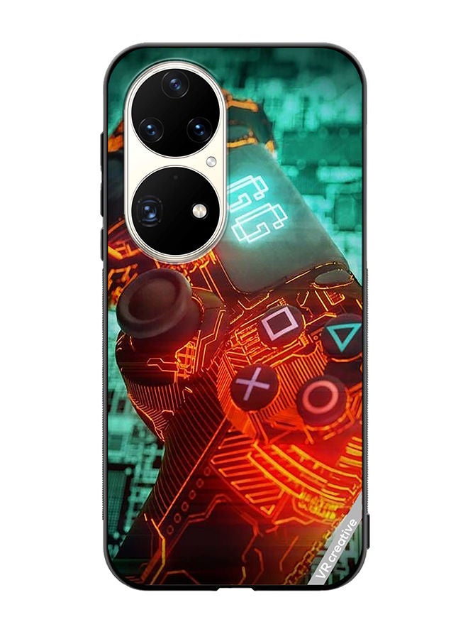 VR CREATIVE Protective Case Cover For Huawei P50 Pro Ps4 Controller Design Multicolour - Image 1