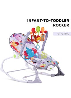 BLOOMING TIME Baby Rocker and Bouncer Chair with Soothing Vibrations, Multi-Position Recline Portable Bouncer  - Image 2