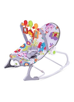 BLOOMING TIME Baby Rocker and Bouncer Chair with Soothing Vibrations, Multi-Position Recline Portable Bouncer  - Image 1