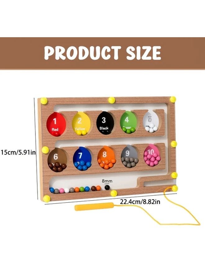 Wooden Magnetic Maze Beads Toys For Kids Logical Thinking Training Christmas Gifts - Image 3