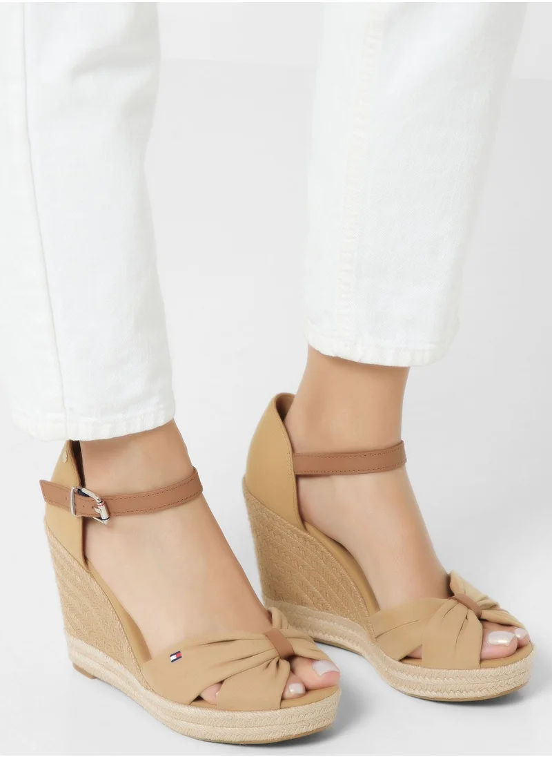 TOMMY HILFIGER Basic Open Toe High Wedge Pumps