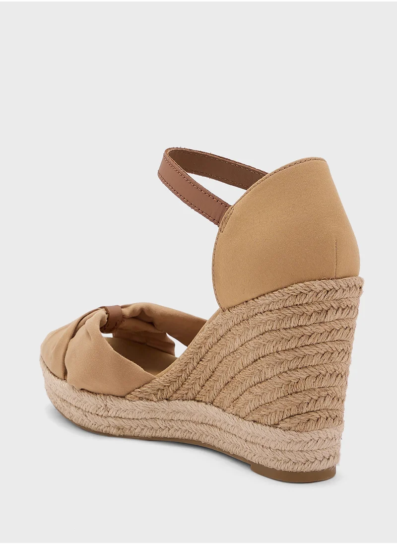 TOMMY HILFIGER Basic Open Toe High Wedge Pumps