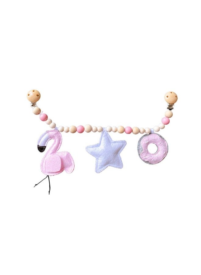 Ins Decorative Nordic Baby Bracelet Pacifier Clip Pacifier Chain Molar Educational Toy Baby Car Clip Bracelet-Color:Baby Car Clip: 13  - Image 1