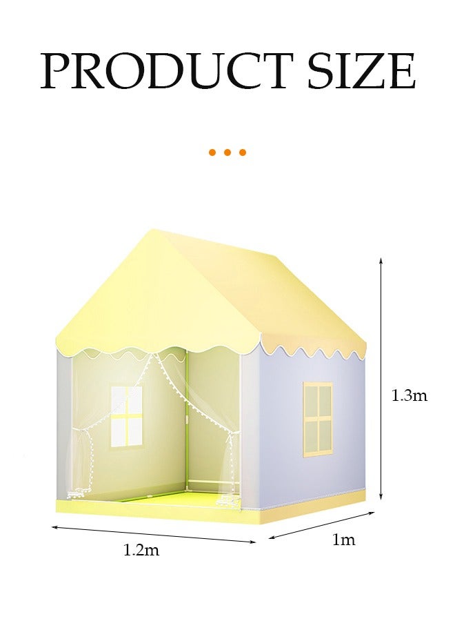 DUNISO خيام قلعة الأميرة، خيمة كبيرة للأطفال داخلية وخارجية، خيام ألعاب محمولة، بيوت لعب للأطفال، مع حقائب تخزين، مناسبة للأطفال من عمر 1 إلى 12 سنة - Image 2